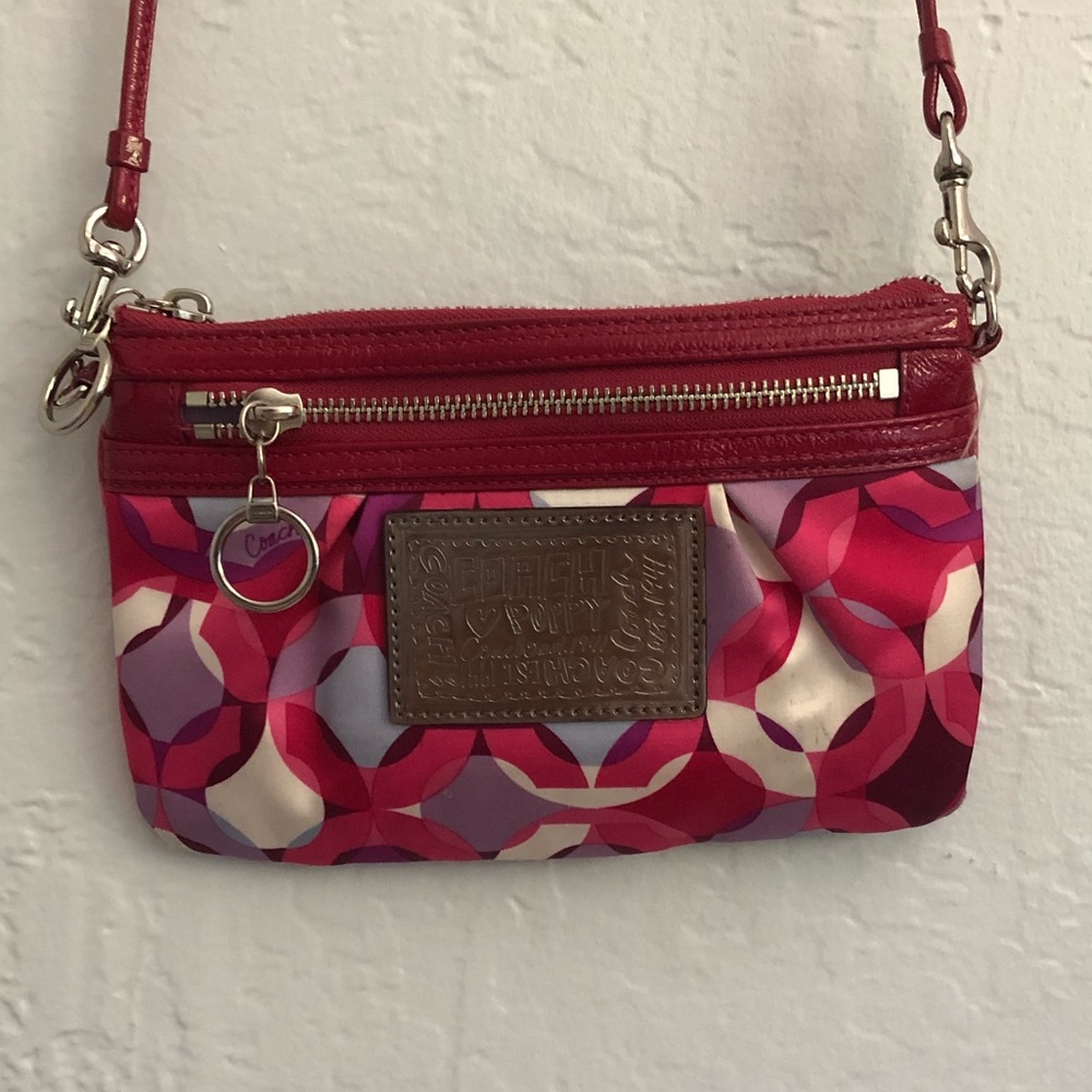 COACH multicolor crossbody purse